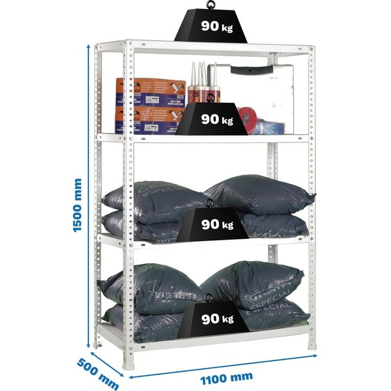 COMFORT SUPERPLUS 4/500 Rayonnage métallique GALVA