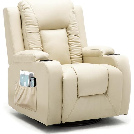 COMHOMA Fauteuil TV – pivotant à 360 degrés – avec fonction rocking, fauteuil relaxant pour la maison/le bureau