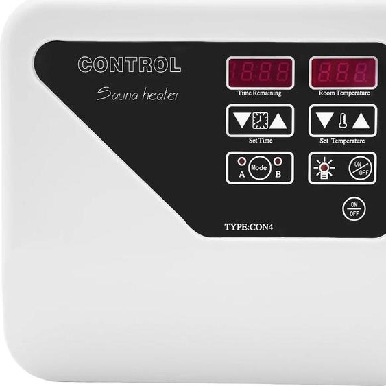 Commande de sauna - Régulateur de température pour poêle de sauna - Pour la maison, les spas, les salles de sport - Sans pile - Blanc