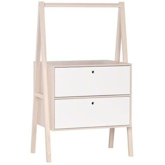 Commode 2 tiroirs Spot - CaliCosy Chêne Clair - Style Scandinave Moderne - Dimensions 88 cm x 60 cm x 150 cm