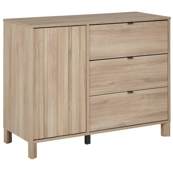 Commode 3 Tiroirs 1 Porte Calypso Chêne Du Bocage