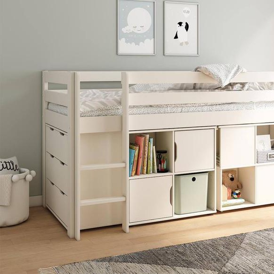 Commode 3 Tiroirs Jade Blanc