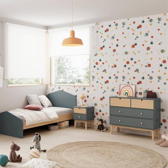 Commode 4 Tiroirs Gain De Place - Gamme Léonie Vert Kaki