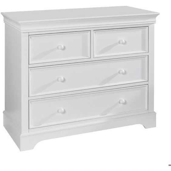 Commode 4 tiroirs Lila   Blanc