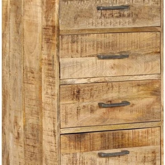 Commode 45x35x106 cm en bois massif de manguier