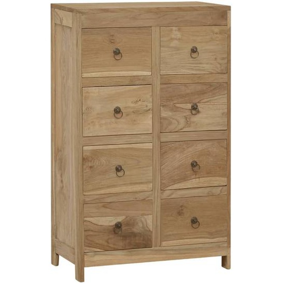 Commode 55x30x90 cm Bois massif de teck
