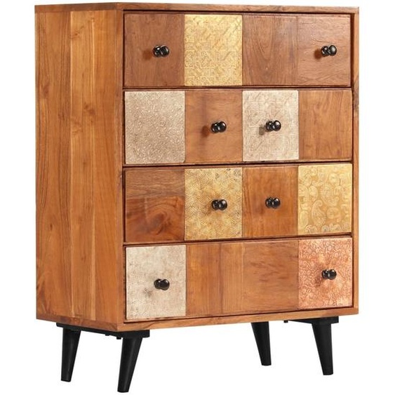 Commode 60x30x75 cm en bois massif dacacia