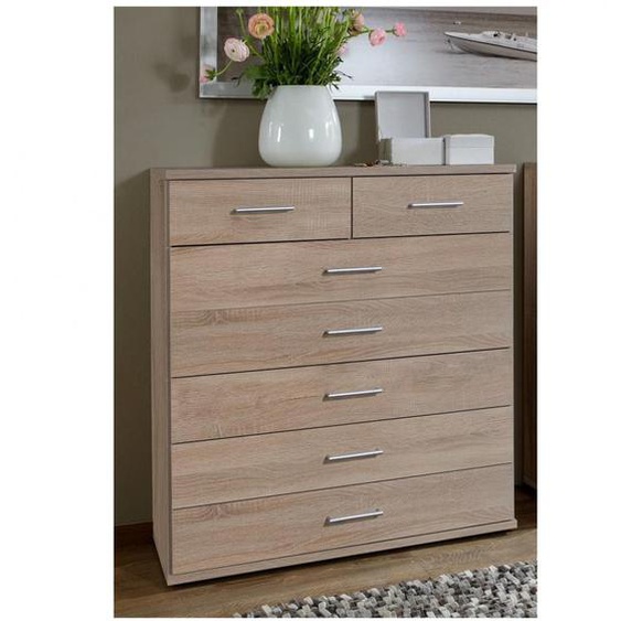 Commode 7 tiroirs DINGLE finition chêne