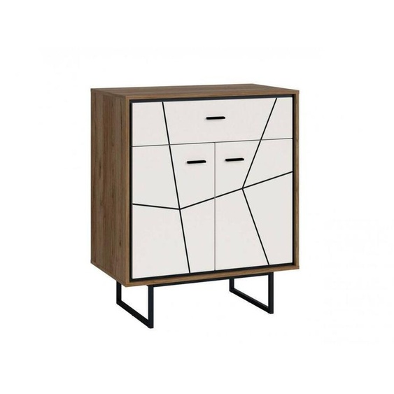 Commode à deux portes avec tiroir pour le salon Brolo