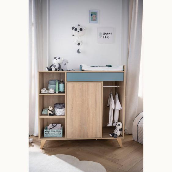 Commode À Langer Évolutive En Bureau - Nova Bleu