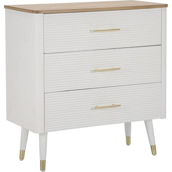 Commode avec détails dorés, 3 tiroirs