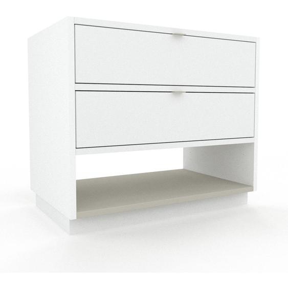 Commode - Blanc, pièce de caractère, sophistiquée, avec tiroir Blanc - 77 x 66 x 47 cm, personnalisable