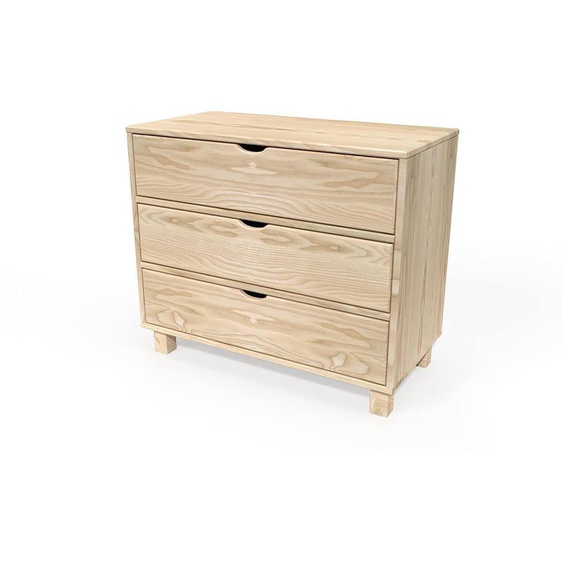 Commode bois 3 tiroirs Cube