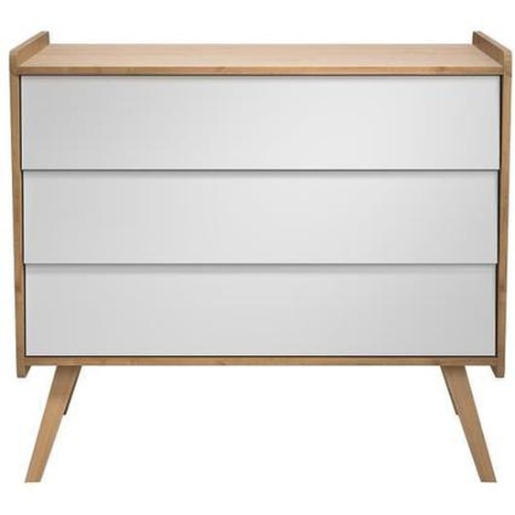 Commode - CALICOSY - Vintage - 3 tiroirs - Pieds en chêne