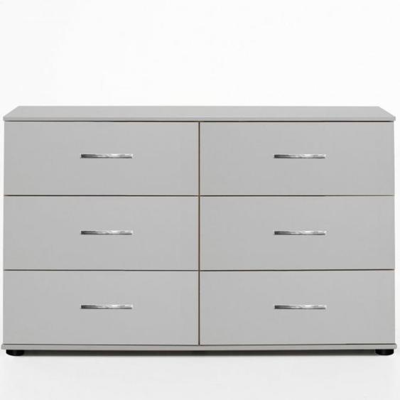 Commode CARAMELLA 6 tiroirs blanc mat