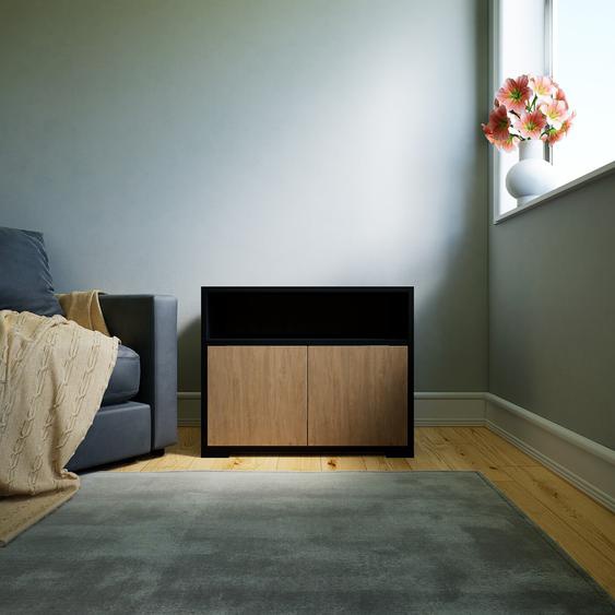 Commode - Effet chêne, contemporaine, élégantes, avec porte Effet chêne - 77 x 62 x 47 cm, personnalisable