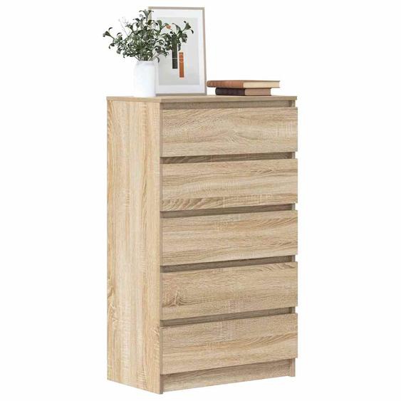 Commode Chêne sonoma 60x36x103 cm Bois dingénierie