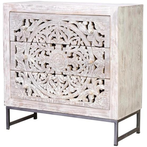 Commode en bois de manguier de Mykonos, 80 cm x 80 cm x 35 cm, Giner y Colomer