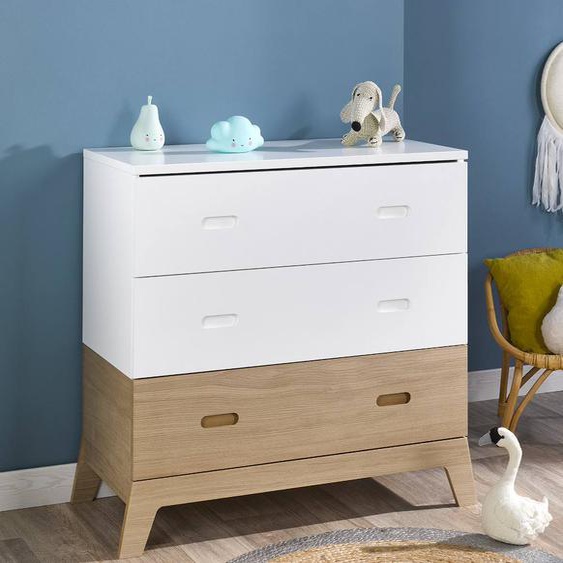 Commode Enfant Archipel Blanc & Chêne