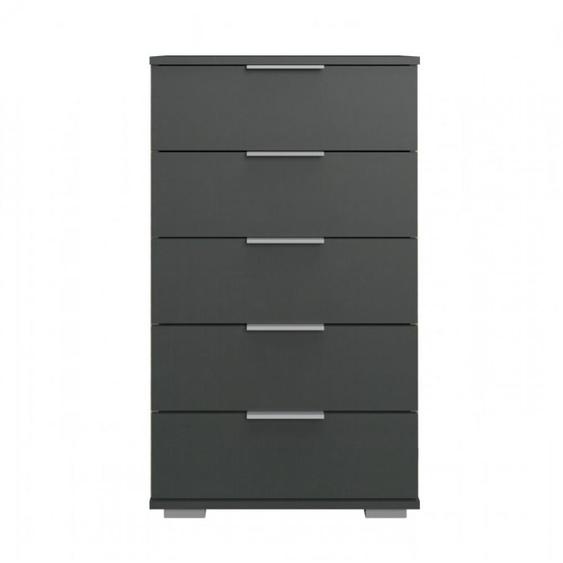 Commode ENSSE 5 tiroirs graphite
