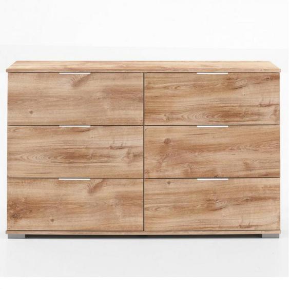 Commode ENSSE 6 tiroirs 130cm chêne poutre
