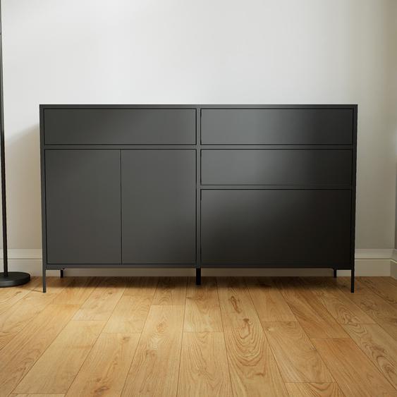 Commode - Graphite, moderne, raffinée, avec porte Graphite et tiroir Graphite - 151 x 91 x 34 cm