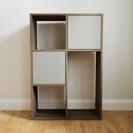 Commode - Gris, contemporaine, élégantes, avec porte Gris - 79 x 118 x 34 cm, personnalisable