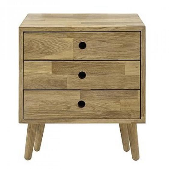 Commode MIALY 3 tiroirs chêne Massif Huilé