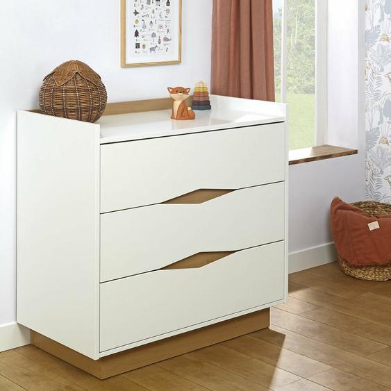 Commode Nais Blanc Et Bois