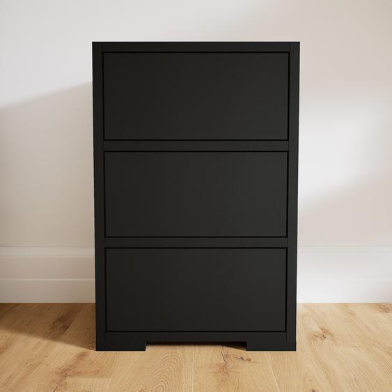 Commode - Noir, pièce de caractère, sophistiquée, avec tiroir Noir - 41 x 62 x 34 cm, personnalisable