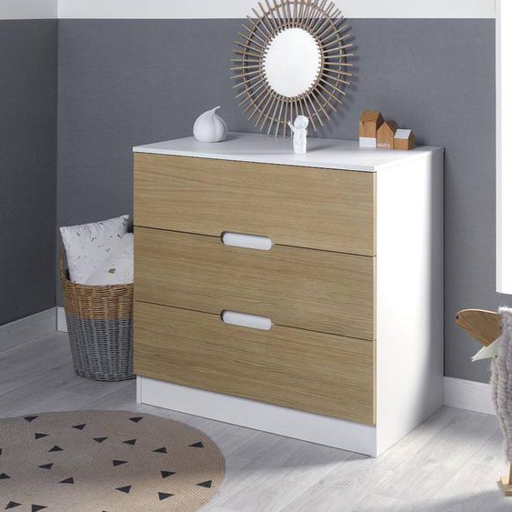 Commode Opus Blanc Et Bois