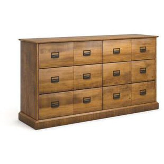 Commode, pin massif, 6 tiroirs, Lindley
