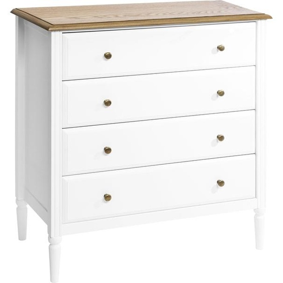 Commode Solen - blanc et couleur bois - Atmosphera créateur dintérieur