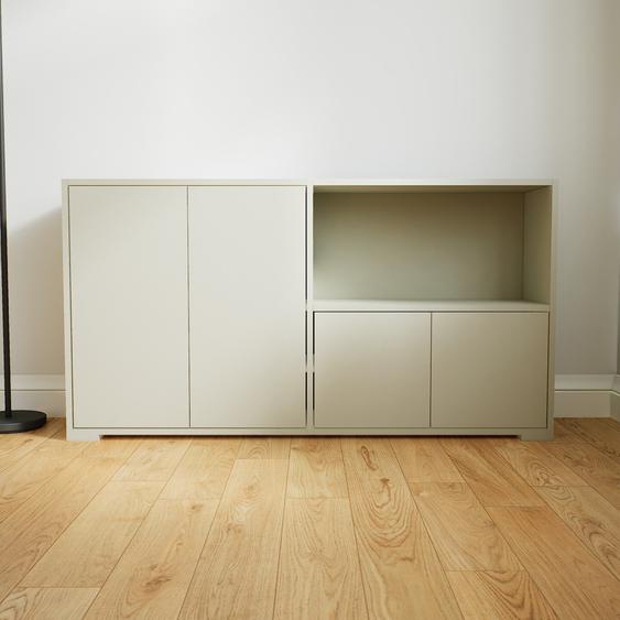 Commode - Taupe, contemporaine, élégantes, avec porte Taupe - 151 x 81 x 34 cm, personnalisable