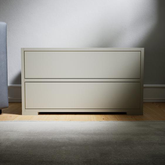 Commode - Taupe, pièce de caractère, sophistiquée, avec tiroir Taupe - 77 x 42 x 53 cm, personnalisable