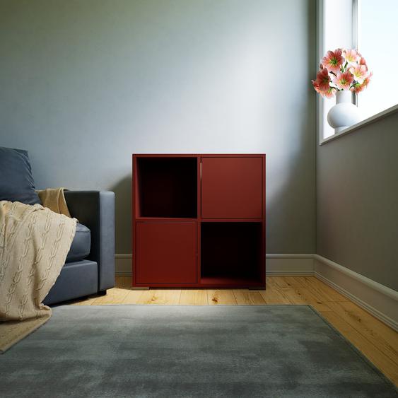 Commode - Terra cotta, contemporaine, élégantes, avec porte Terra cotta - 79 x 81 x 34 cm, personnalisable
