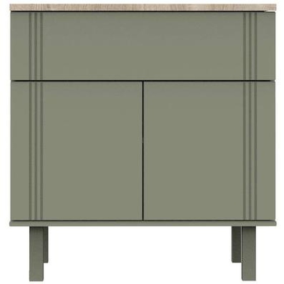 Commode Un Tiroir Et 2 Portes - Eleonore Vert