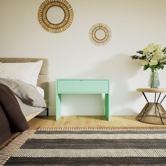 Commode - Vert céladon, pièce de caractère, sophistiquée, avec tiroir Vert céladon - 77 x 60 x 34 cm, personnalisable