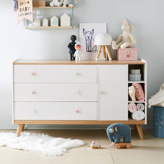 Commode XL LIGNE CONFETTI blanc