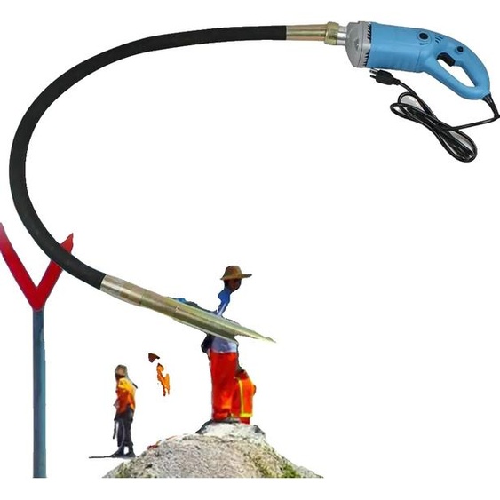 Compacteur à béton électrique, haute efficacité 1300W, fonctionnement silencieux, EU