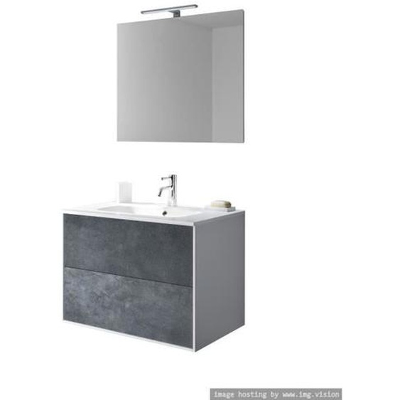 Composition de salle de bain 4 pièces IGEA blue pierre