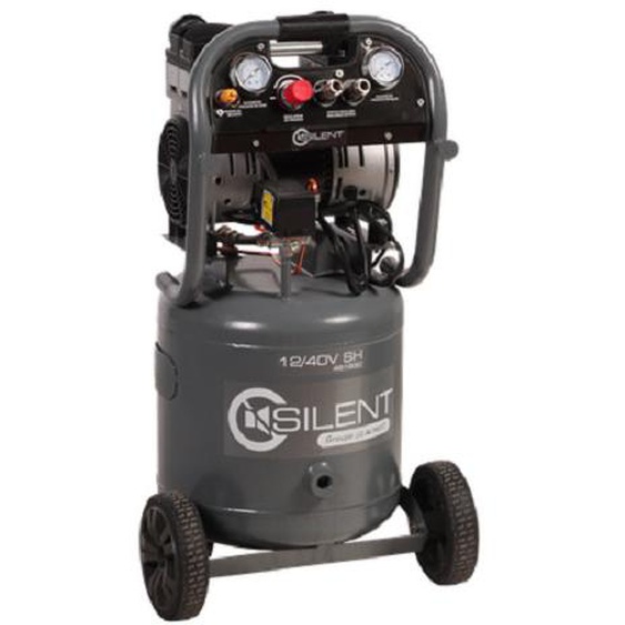 Compresseur 1100W Silent 12/40 V SH 12m3/h 40l - LACME - 461930