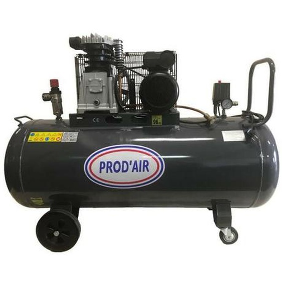 Prodair - Compresseur 200 Litres 4 cv 10 bars lubrifié courroie sur roues