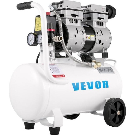 Compresseur dair 5,5 gallons, compresseur dair portable 1 HP, compresseur dair sans huile avec réservoir en acier 750 W, compresseur dair pancake 115 PSI, compresseur ultra silencieux pour les réparations domestiques, gonflage des pneus