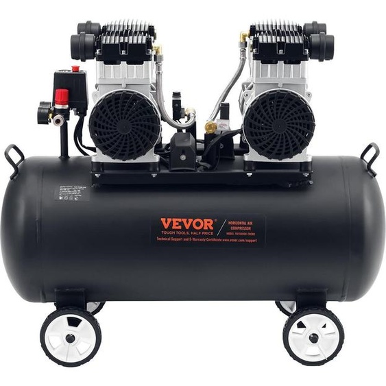 Compresseur dair compact et portable sans huile, 20 gallons, 90 PSI