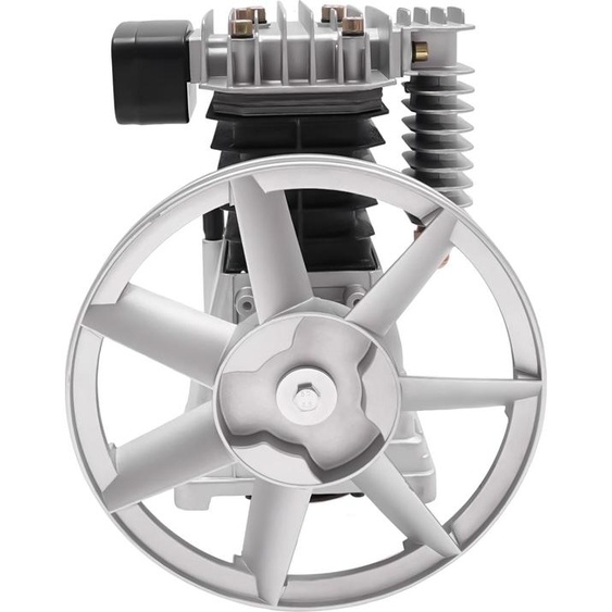 Compresseur dair, compresseur à pistons - 2 cylindres, 960 tours par minute - Pression de service maximale : 8 bars - Aluminium et fer - Pompe portative