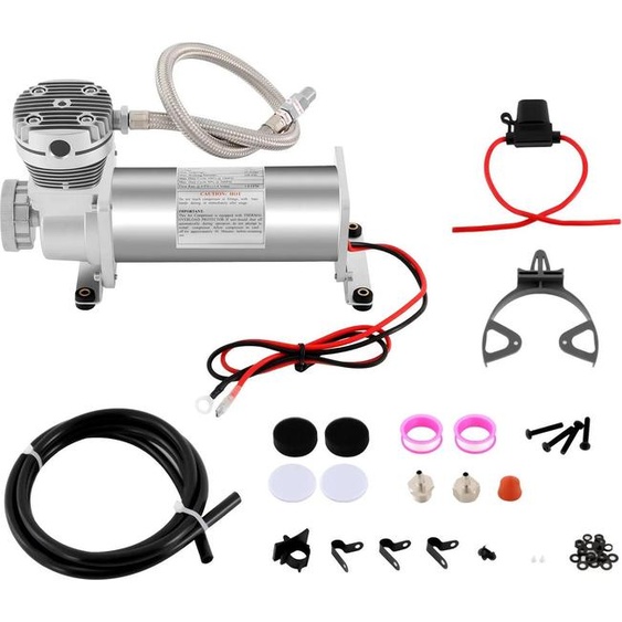 Compresseur dair, pression maximale 200 PSI, conception portable, argent