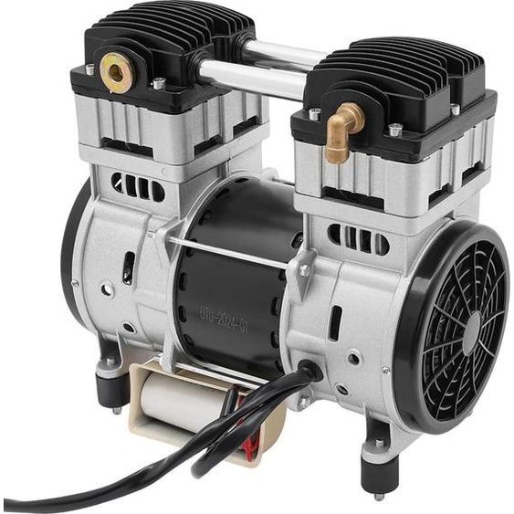 Compresseur dair - Tête de pompe - 1500 W - Moteur en cuivre pur - Silencieux - Bonne dissipation thermique - 4 pieds anti-vibrations - Noir