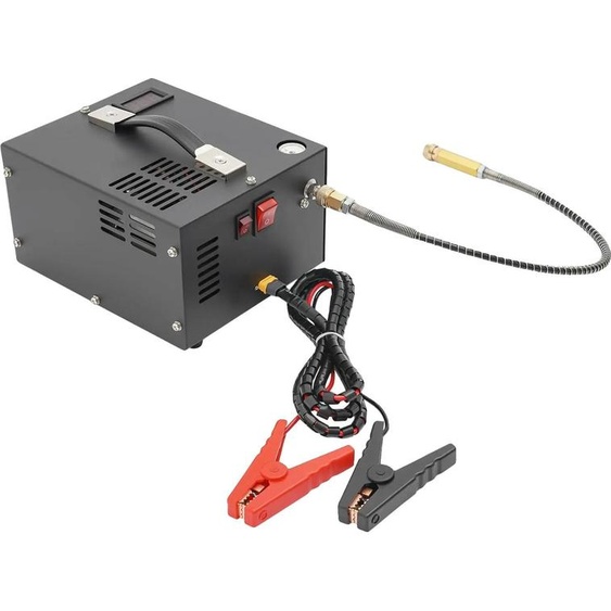 Compresseur PCP, aluminium, dimensions 20*17*12 cm, alimentation 12 V CC, puissance 300 W, pression maximale 30 MPa