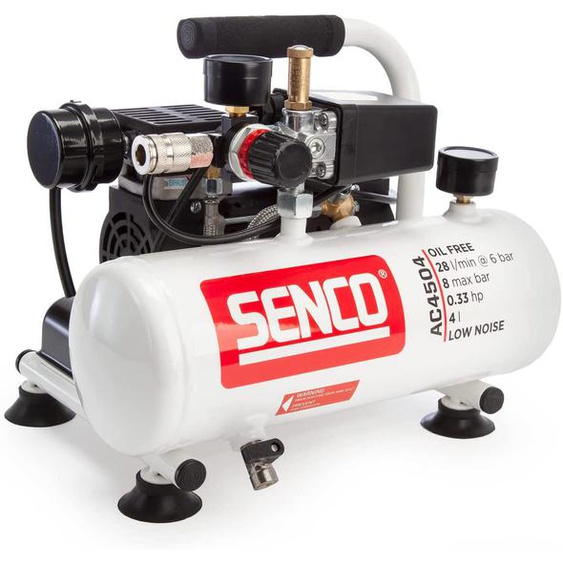 Compresseur portable 240W AC4504 4l à bruit réduit sans huile 4l - SENCO - AFN0024